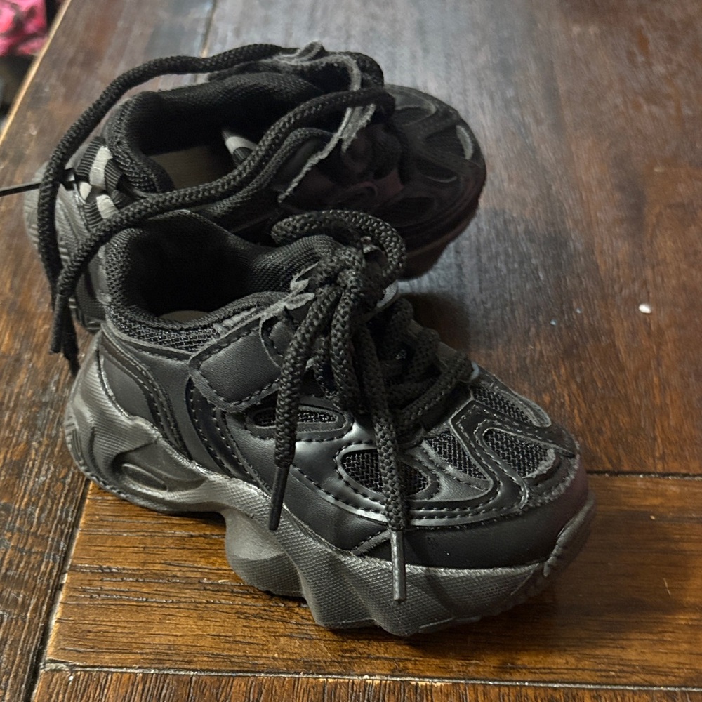 Stylish Black Kids Sneakers
